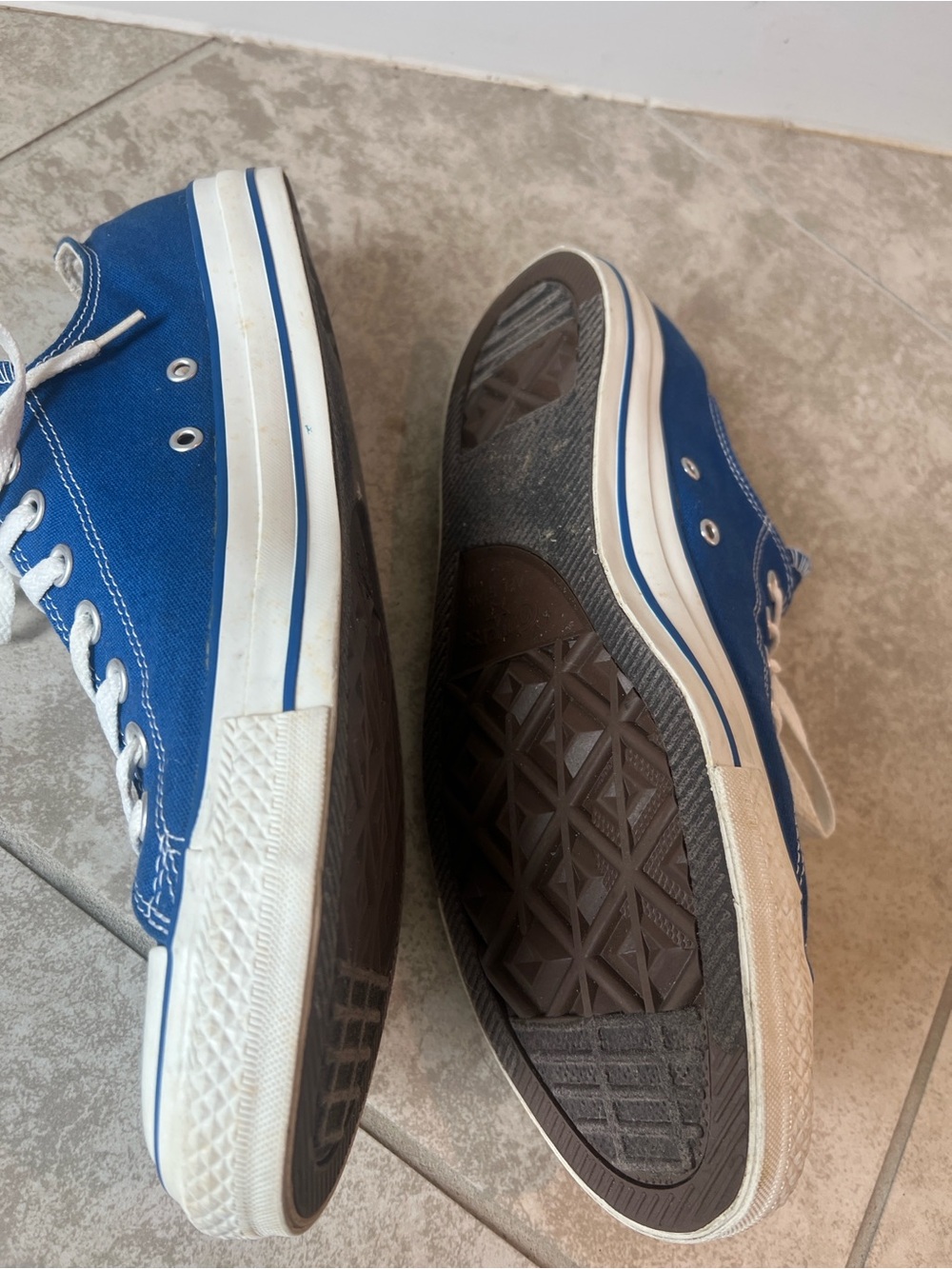 Converse All-Star Blue Low Top Canvas Sneakers - Picture 4 of 9